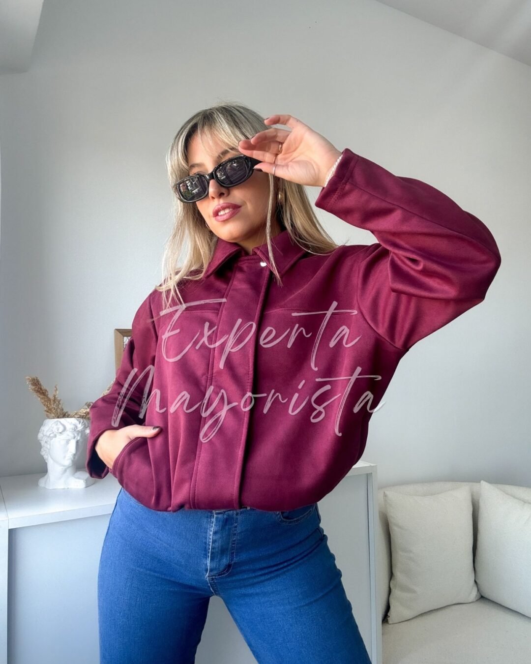 campera bomber gamuzada