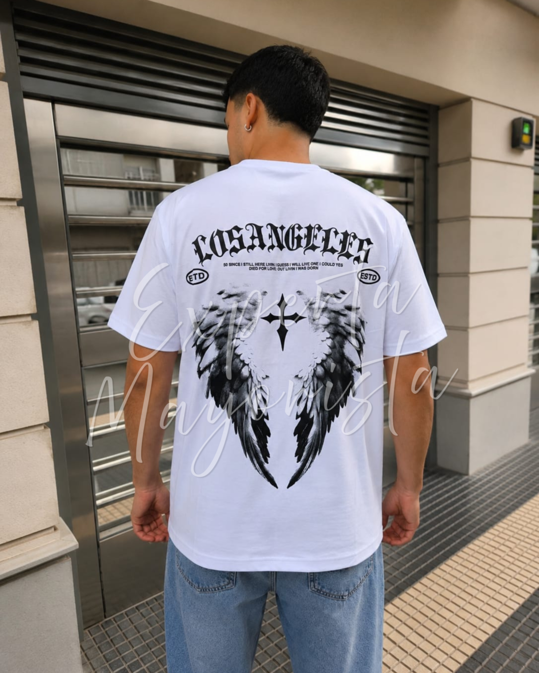 remera estampada x curva